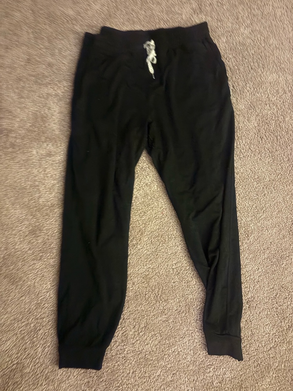 Viouri Black Drawstring Jogger Pants